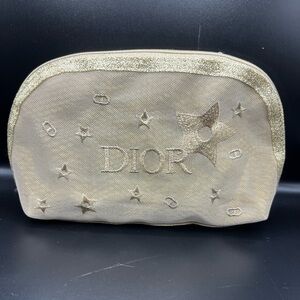 Dior Gold Cosmetic Bag
